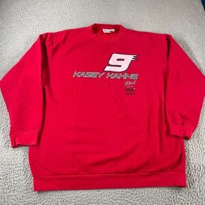 Vintage NASCAR Chase Authentics Kasey Kahne #9 Budweiser Sweatshirt Size 2XT Red